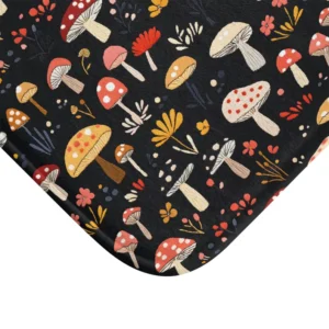 Dark Mushroom Bath Mat