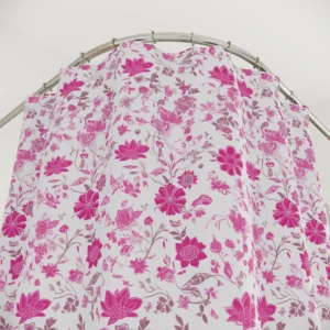 Fuchsia Floral Shower Curtain