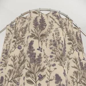 Lavender Botanical Shower Curtain
