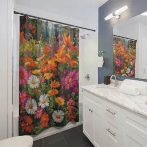 Lush Floral Shower Curtain