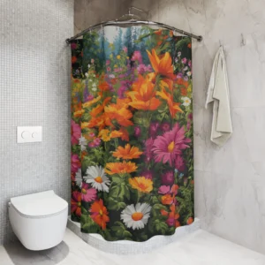 Lush Floral Shower Curtain