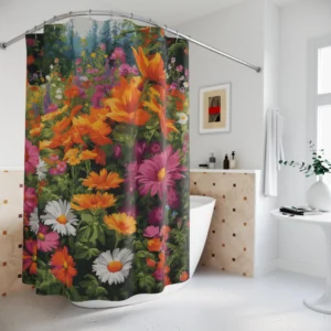 Lush Floral Shower Curtain