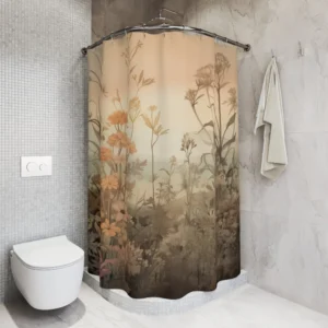 Misty Meadow At Dawn Shower Curtain