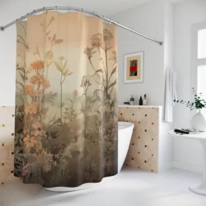 Misty Meadow At Dawn Shower Curtain
