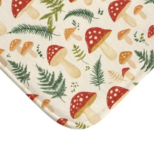 Mushroom & Fern Bath Mat