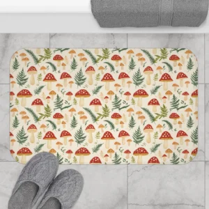Mushroom & Fern Bath Mat