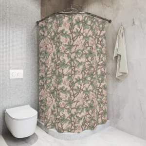 Pink Rose Shower Curtain