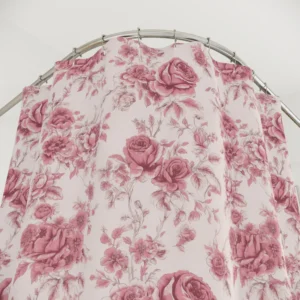 Pink Toile Shower Curtain