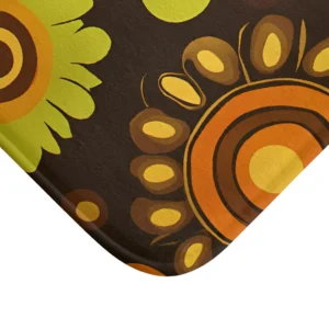 Retro Floral Bath Mat