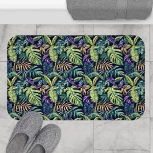 Tropical Leaf Bath Mat