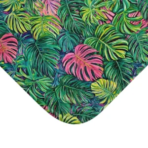 Tropical Monstera Bath Mat