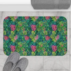 Tropical Monstera Bath Mat