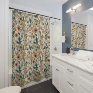 Vintage Wildflower Shower Curtain