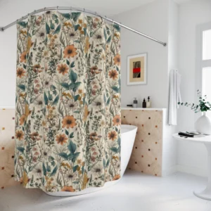Vintage Wildflower Shower Curtain