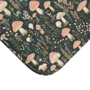 Whimsical Mushroom Bath Mat