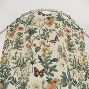 Wildflower & Butterfly Shower Curtain