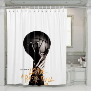 All Fair In Love Basketball Shower Curtain