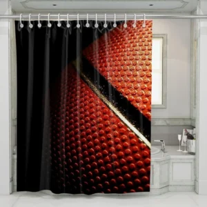 Blue Sky And The Ring Basketball Soft Shower Curtain