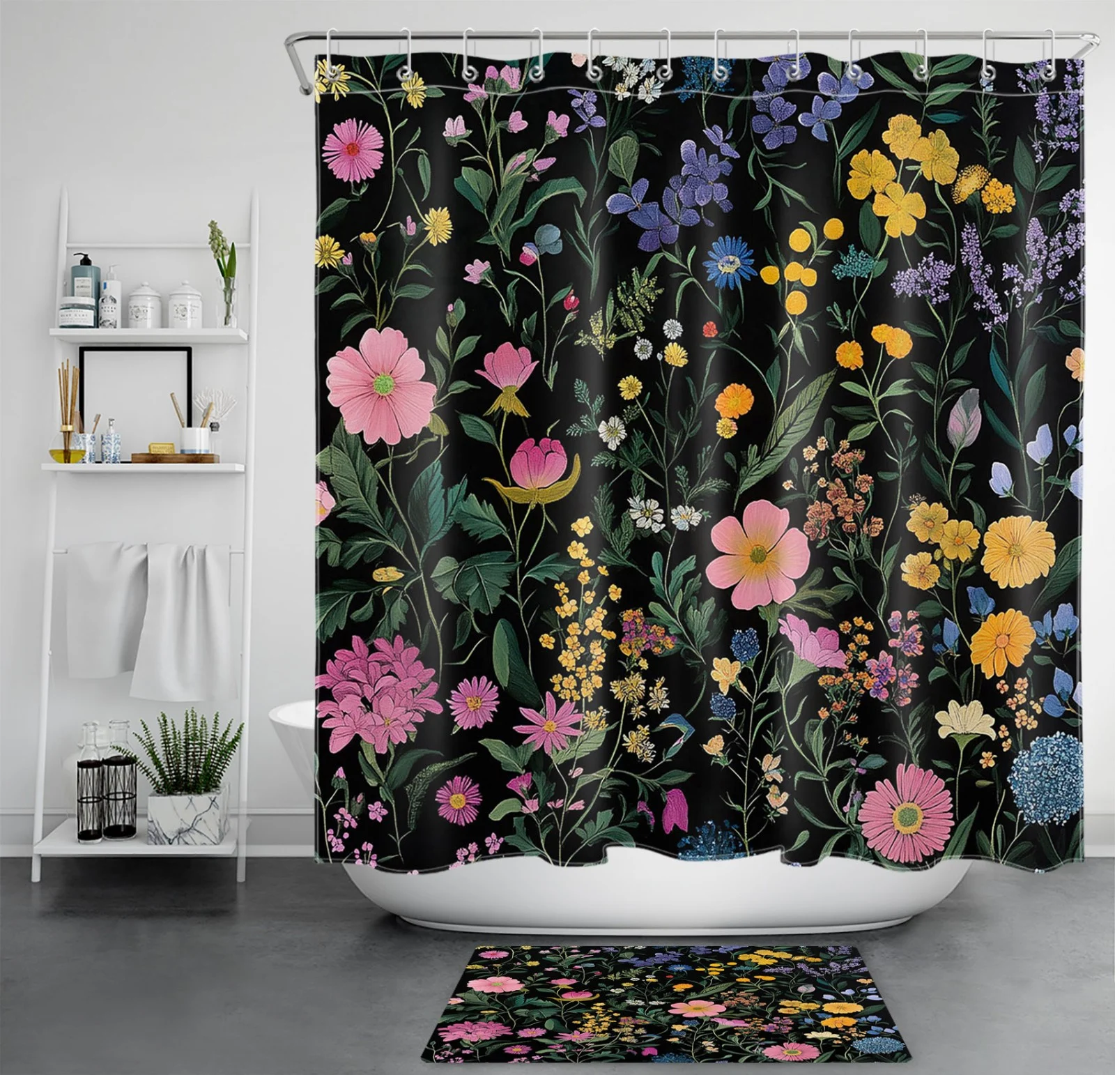 Tropical Plant Green Cactus Stained Glass Shower Curtain Tropical Plant Green Cactus Stained Glass Shower Curtain
