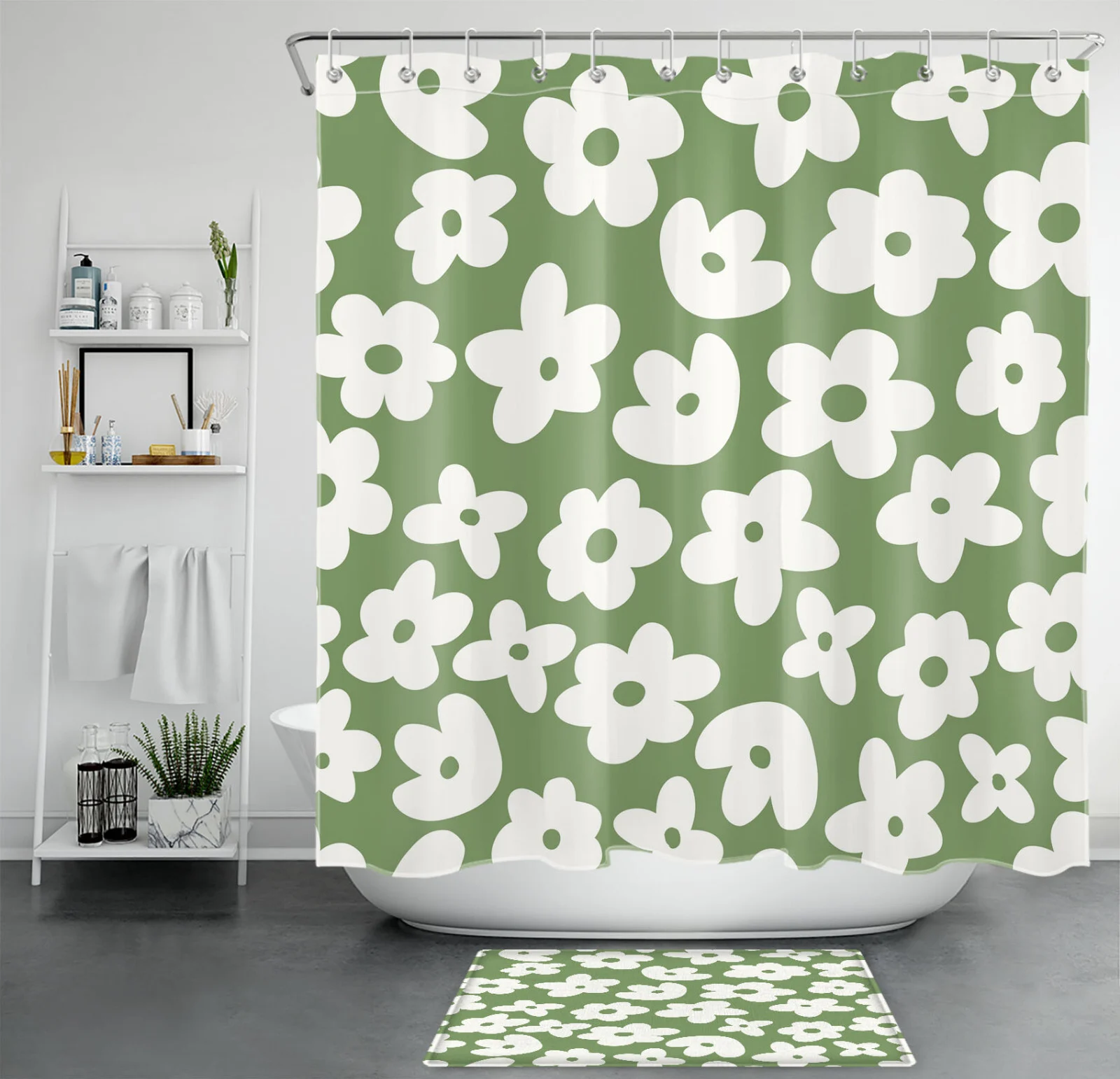 Yellow Wildflower Landscape Rustic Barn Shower Curtain Yellow Wildflower Landscape Rustic Barn Shower Curtain