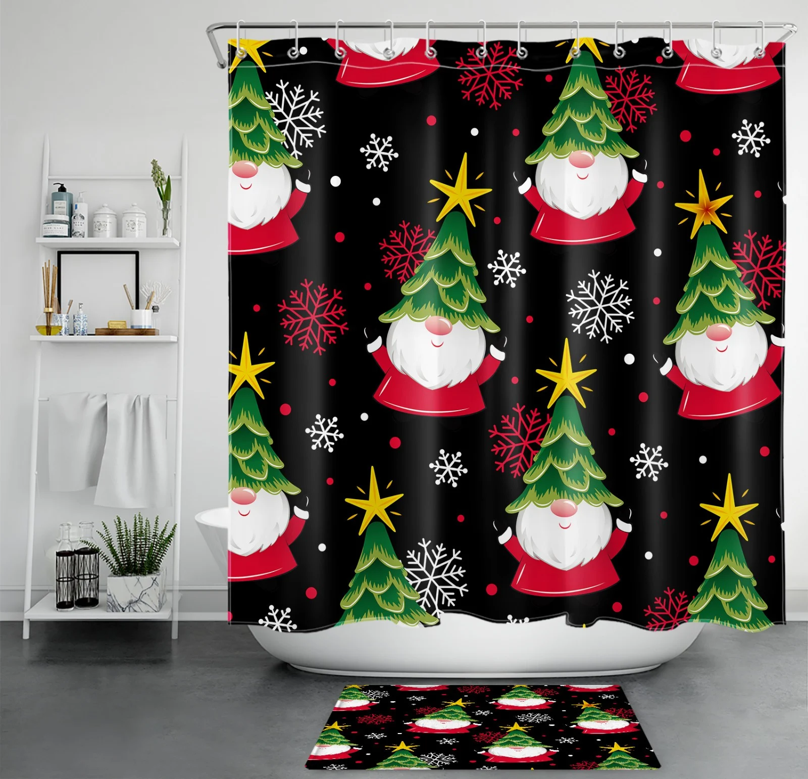 Abstract Plaid Yellow and Black Checkered Shower Curtain Abstract Plaid Yellow and Black Checkered Shower Curtain