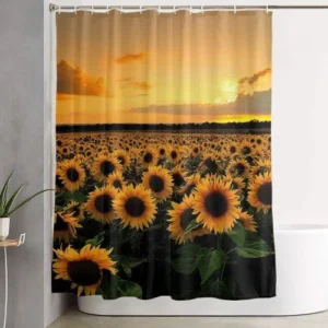 Sunflower Field Shower Curtain