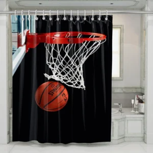 The Ring Of Basketball Shower Curtain