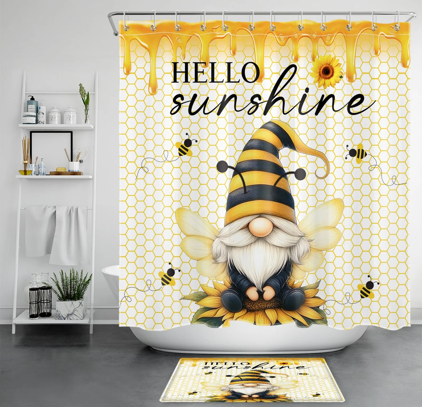 Zen Stones Spa Black White Blue Abstract Shower Curtain Zen Stones Spa Black White Blue Abstract Shower Curtain