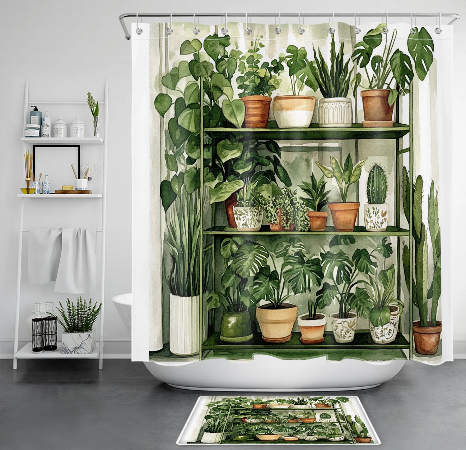 Nautical Surfboard Hawaii Ocean Beach Shower Curtain