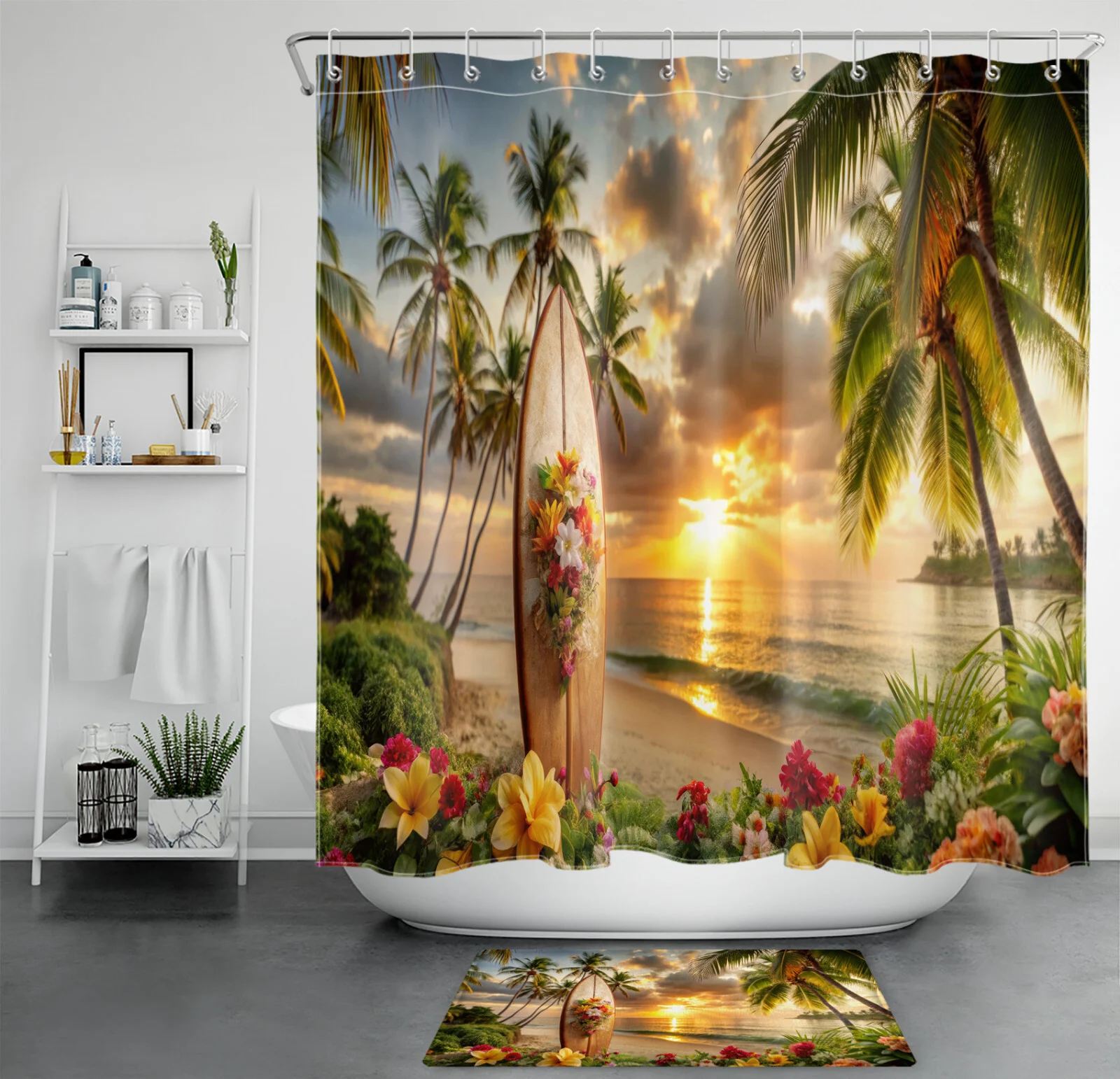 Abstract Marble Textured Black and Gold Shower Curtain Abstract Marble Textured Black and Gold Shower Curtain