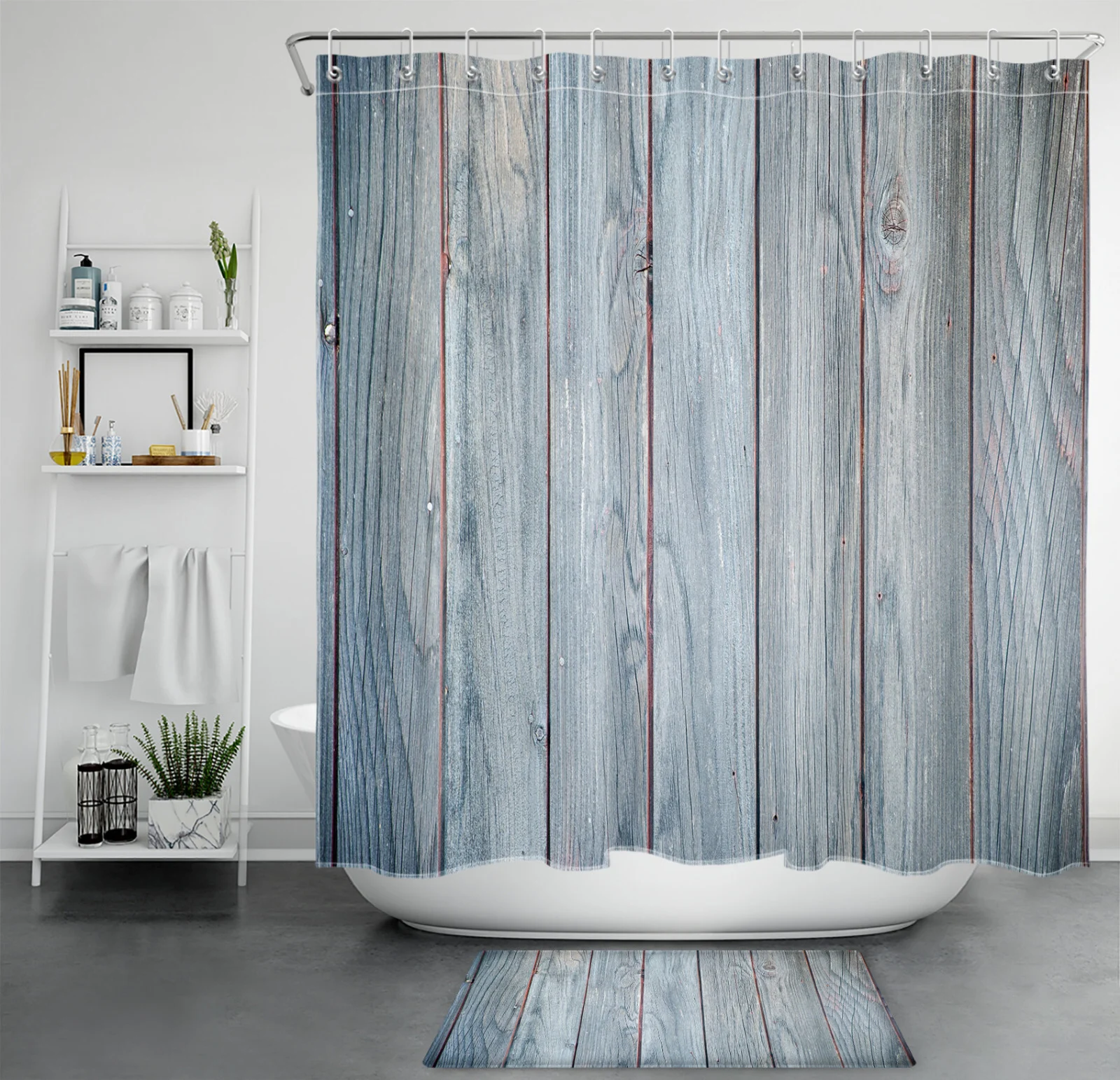 Luxury Gold Vein Abstract Marble Shower Curtain